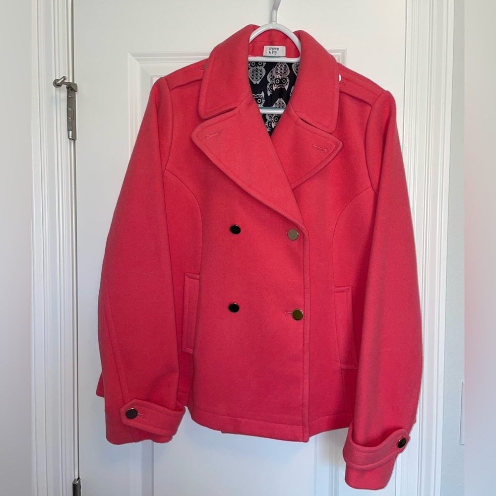 Perfect condition- Crown & Ivy Pea Coat